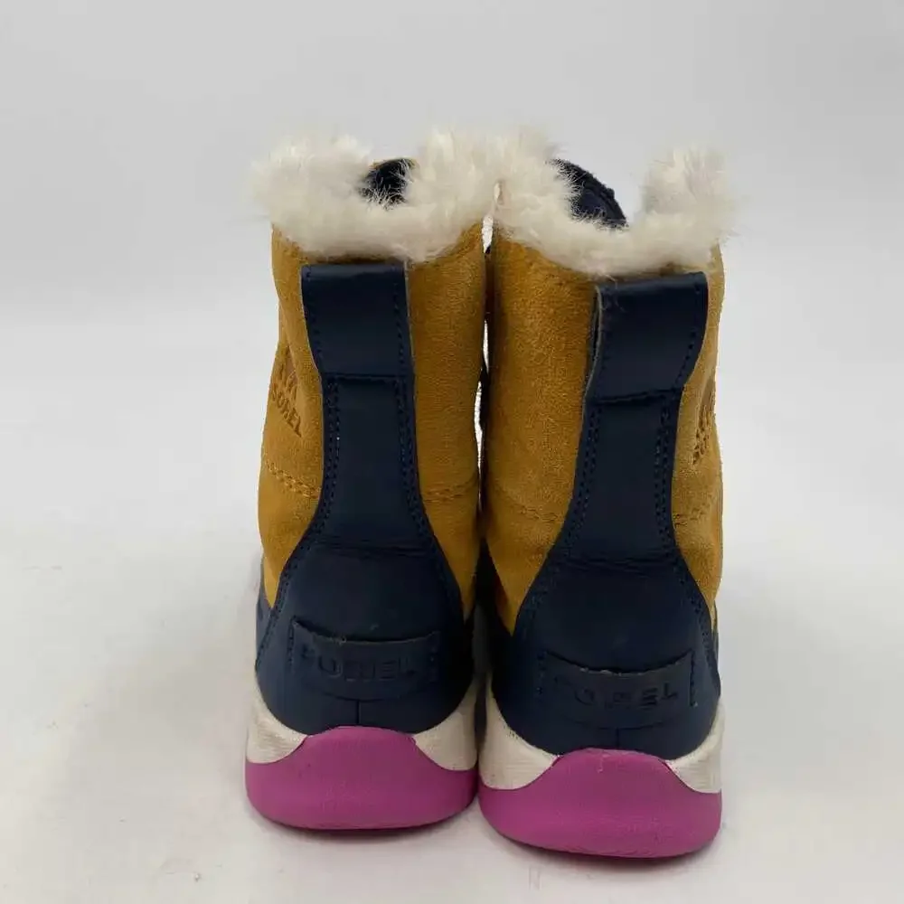 Sorel Brown Faux Suede Lace-Up Winter Boots | Women’s Size 4